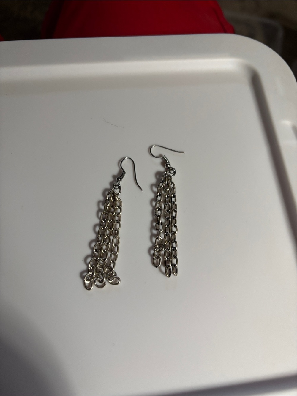 Classic Silver Chain Tassel Earrings - Women Jewelry